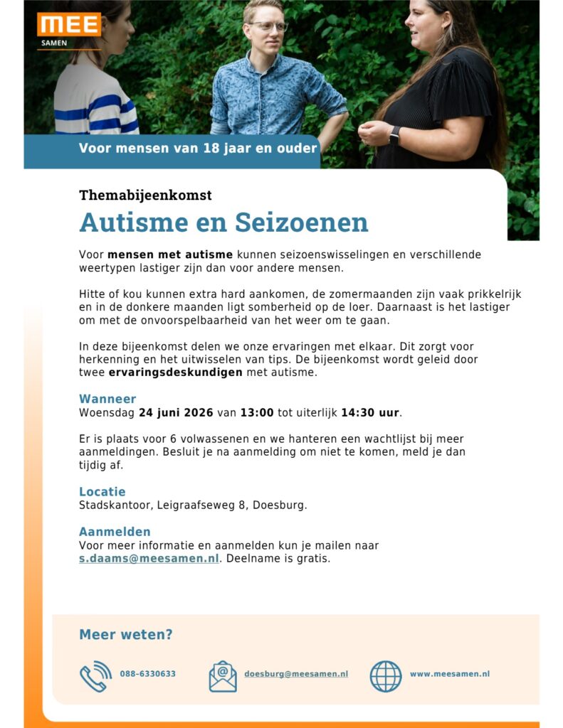 autisme en seizoenen